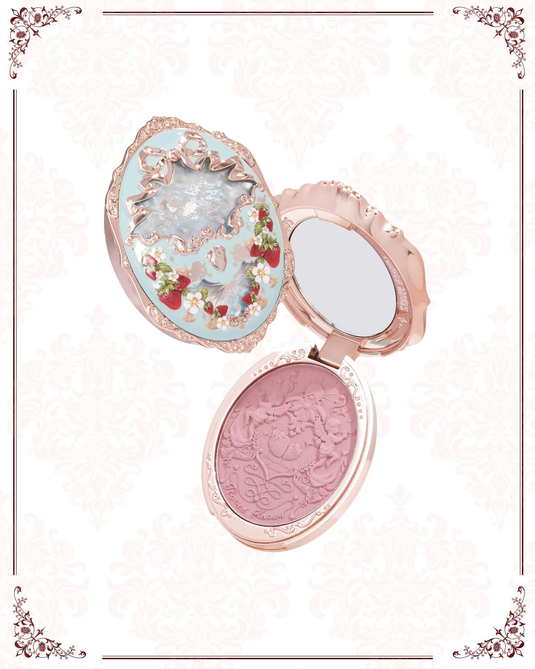 Strawberry Rococo Embossed Blush - Flower Knows / Rubor en polvo