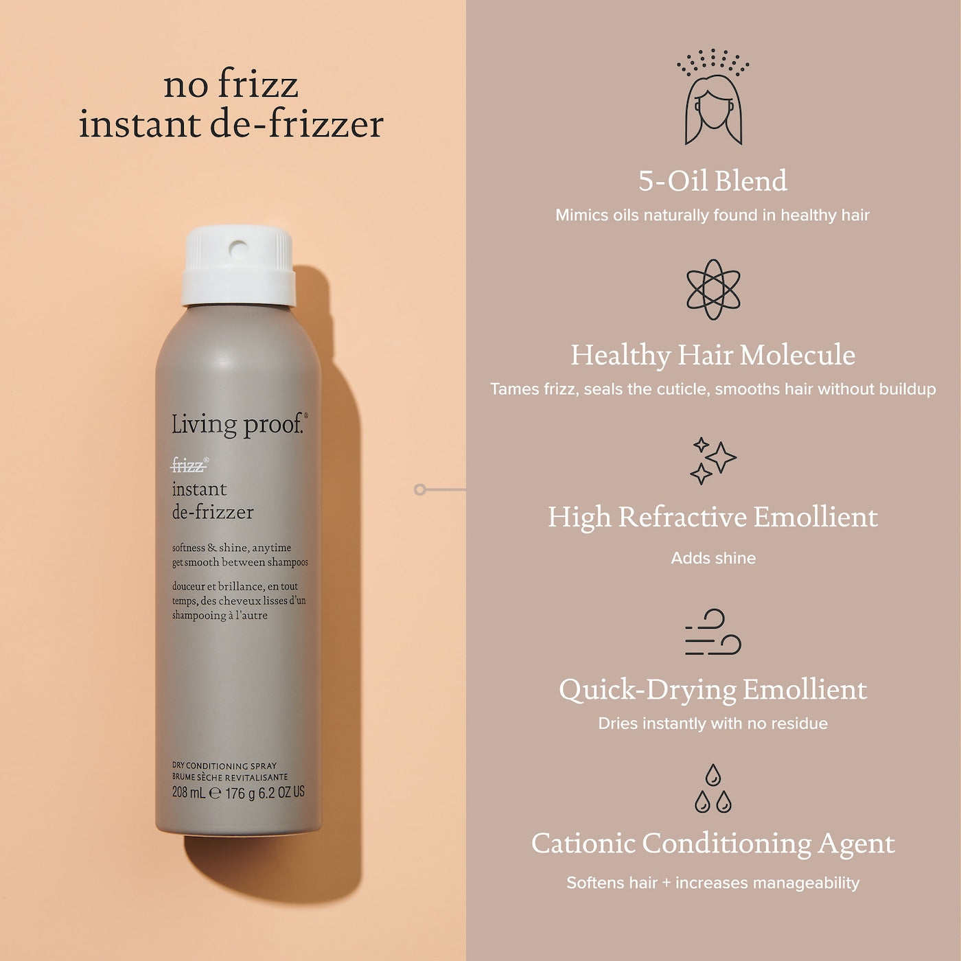 *PREORDEN: No Frizz Instant De-Frizzer mini / Spray anti-frizz