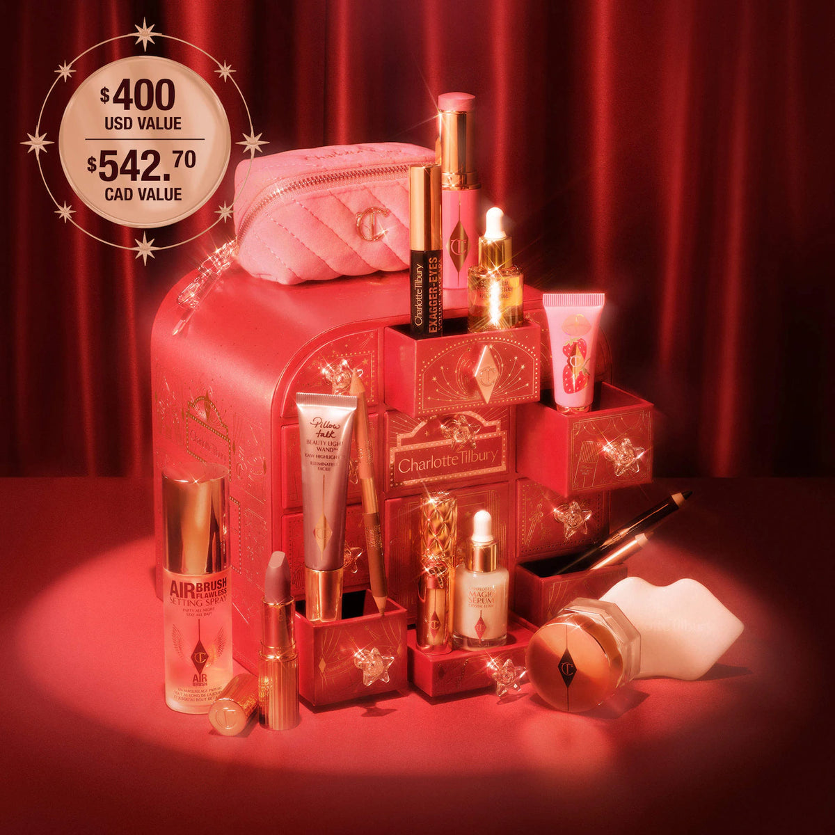 *PREORDEN: Charlotte's Hollywood Beauty Wonderland Advent Calendar - Charlotte Tilbury / Calendario de adviento