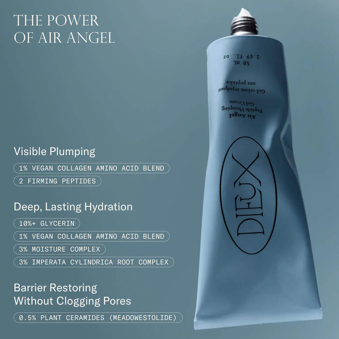 *PREORDEN: Air Angel Peptide Plumping Gel Cream- Dieux / Crema hidratante