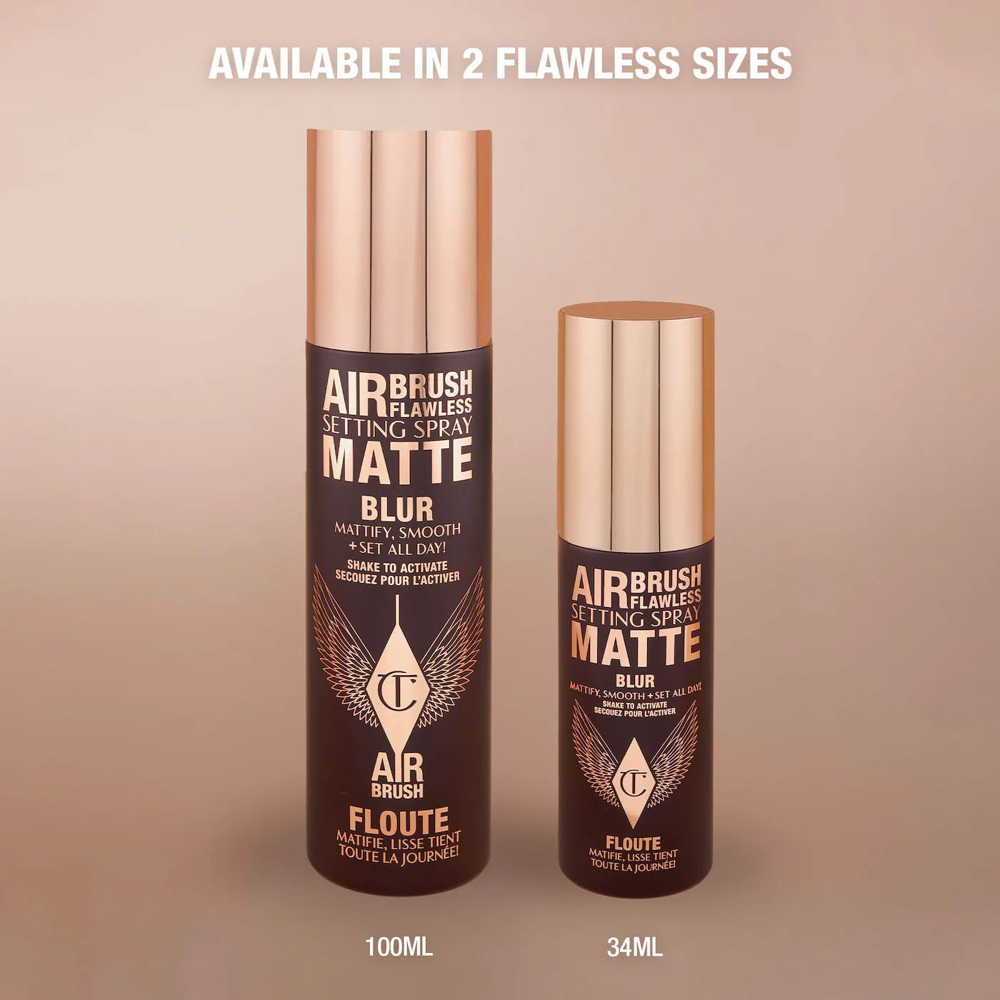 *PREORDEN: Airbrush Flawless Matte Blurring & Waterproof Setting Spray - Charlotte Tilbury / Spray fijador mate