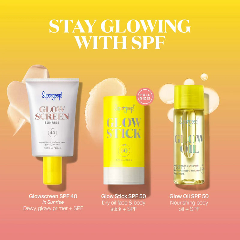 *PREORDEN: All Day Glow SPF Set - Supergoop! / Set 3 pzas protector solar