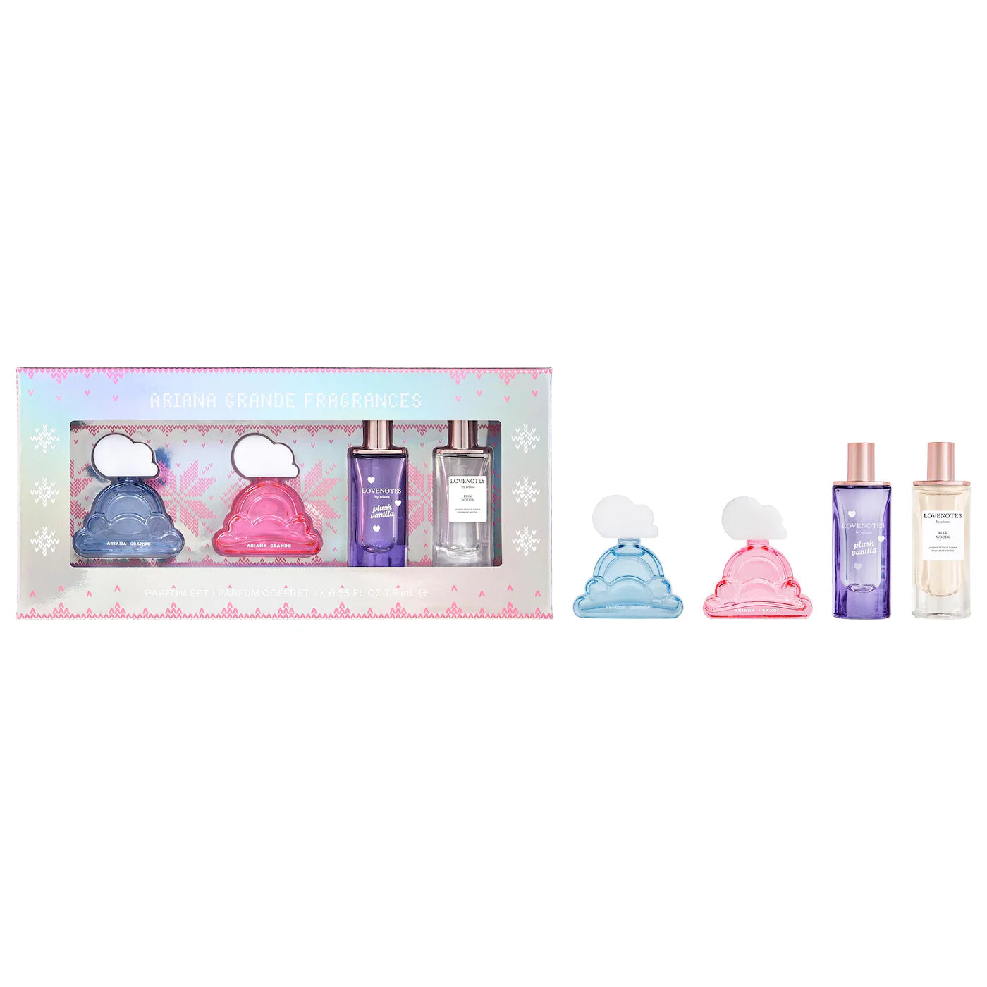 Deluxe Mini Perfume Sampler Set - Ariana Grande / Set 4 pzas mini perfume