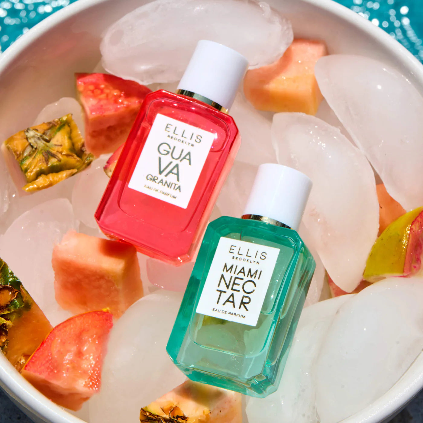 *PREORDEN: BEACH CLUB Fragrance Mini Duo with Pink Pineapple and Guava Perfume Gift Set - Ellis Brooklyn /  Set de mini fragancias