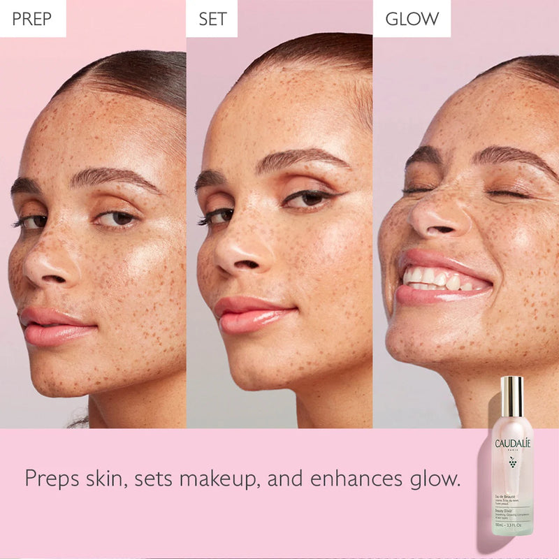 *PREORDEN: Beauty Elixir Prep, Set, Glow Face Mist - Caudalie / Preparador de piel
