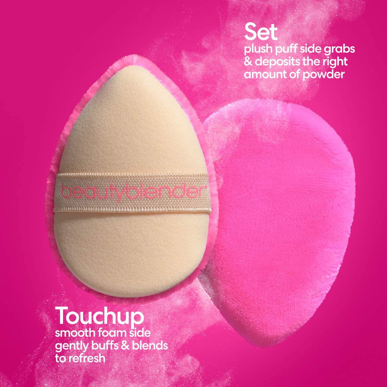 POWER POCKET PUFF™ Dual-Sided Powder Puff for Setting and Baking - beautyblender / Borla para polvo