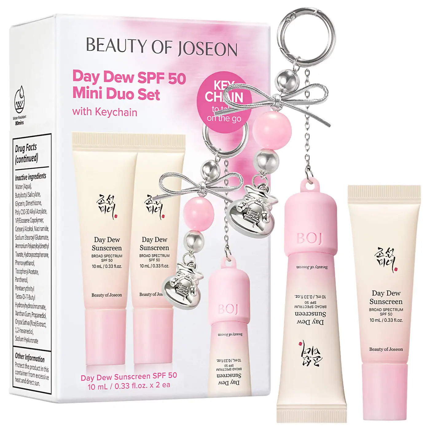 *PREORDEN: Day Dew Mini Keychain Set - Beauty of Joseon / Bloqueador solar con llavero
