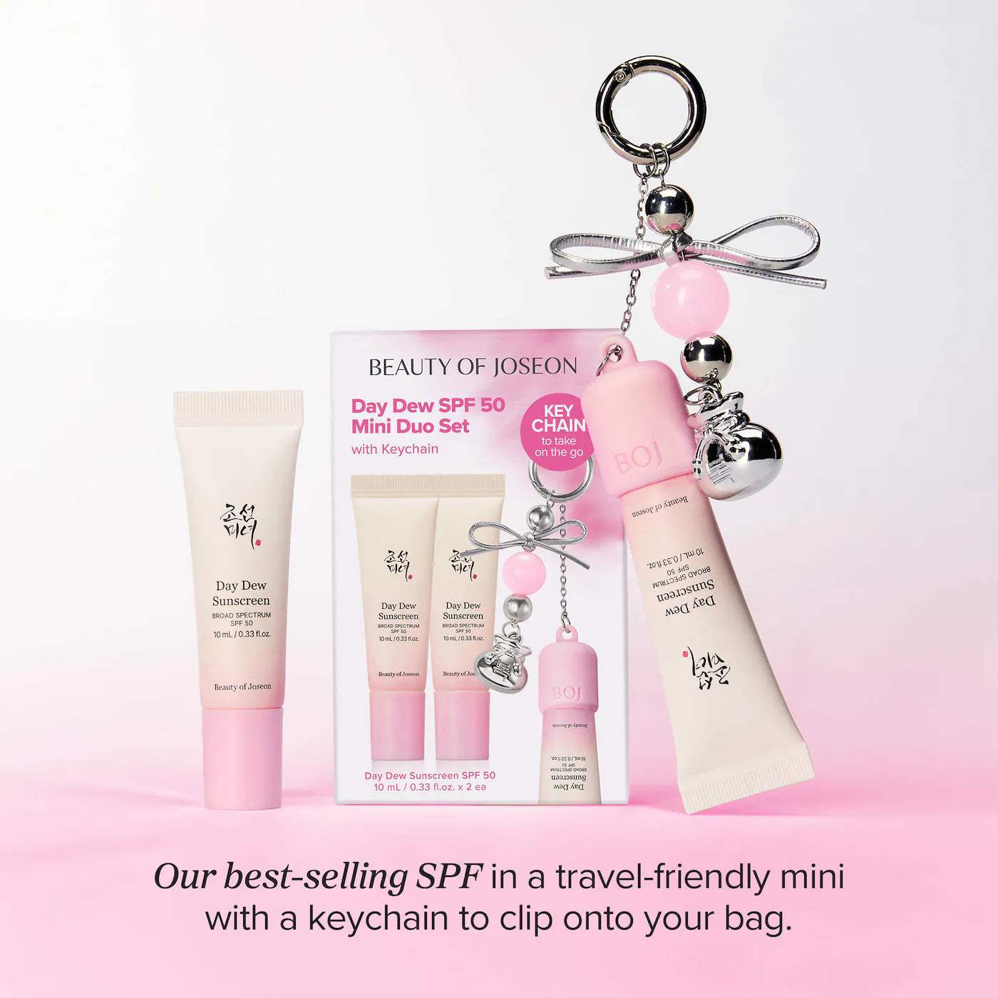 *PREORDEN: Day Dew Mini Keychain Set - Beauty of Joseon / Bloqueador solar con llavero