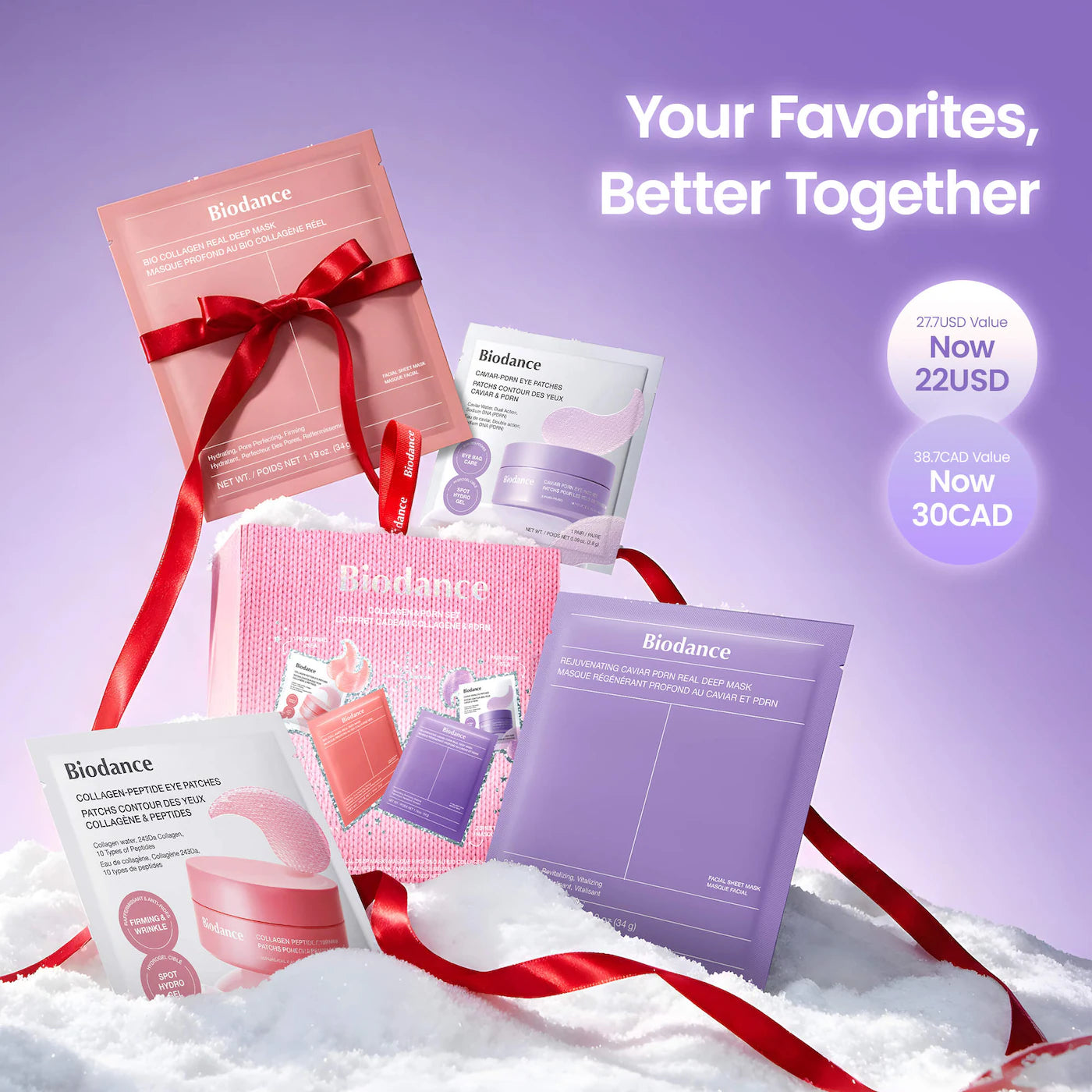 *PREORDEN: Collagen & PDRN Hydrogel Bounce Set - Biodance / Set de skincare
