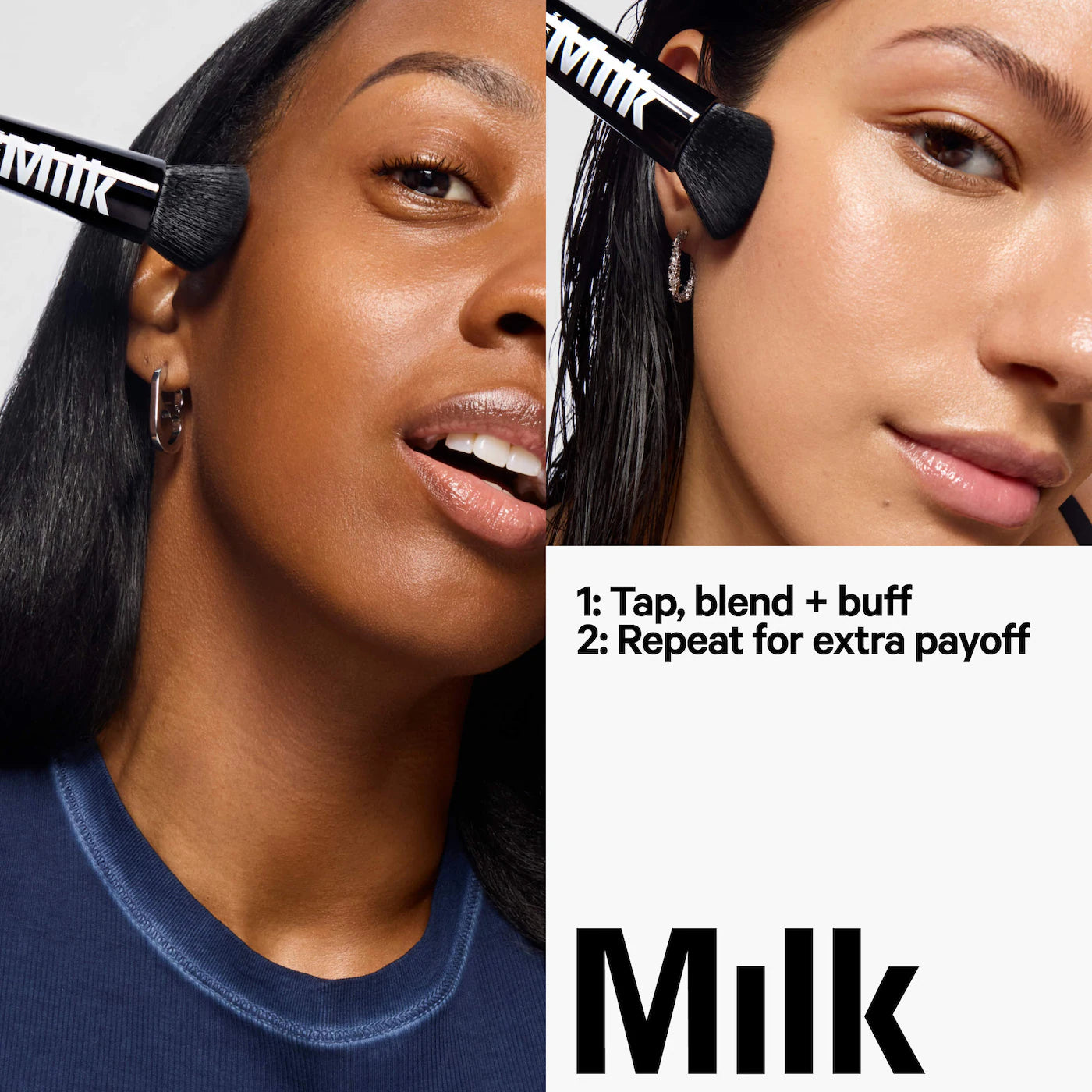 *PREORDEN: The Liquid and Cream Blending Brush - MILK MAKEUP / Brocha para formulas liquidas y en crema