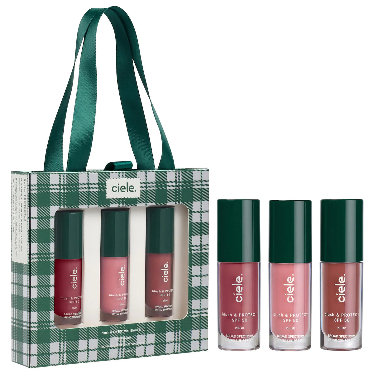 *PREORDEN: Mini Blush & Cheer Liquid Blush SPF 50+ Gift Set - ciele / Trio de mini rubores con SPF50+
