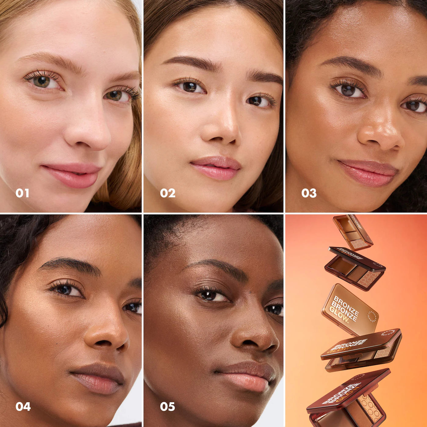 *PREODEN: Bronze Bronze Glow Face Palette - SEPHORA COLLECTION / Paleta de iluminador y bronzer en crema y polvo