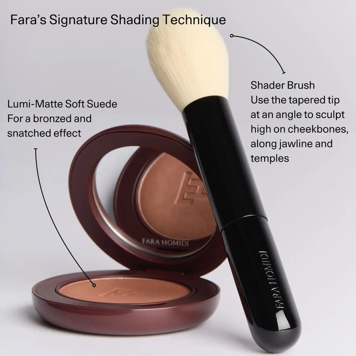 *PREORDEN: Essential Bronzer Refillable Compact - Fara Homidi / Bronzer en polvo