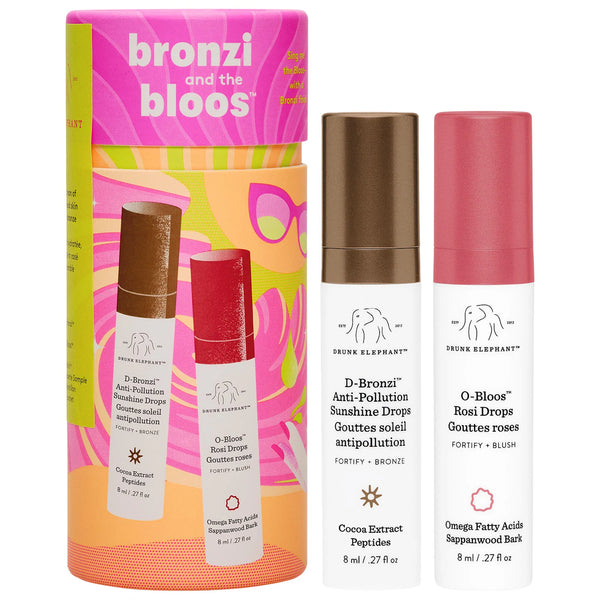 Bronzi and the Bloos Color Serum Duo - Drunk Elephant / Set 2 pzas bronceador y rubor