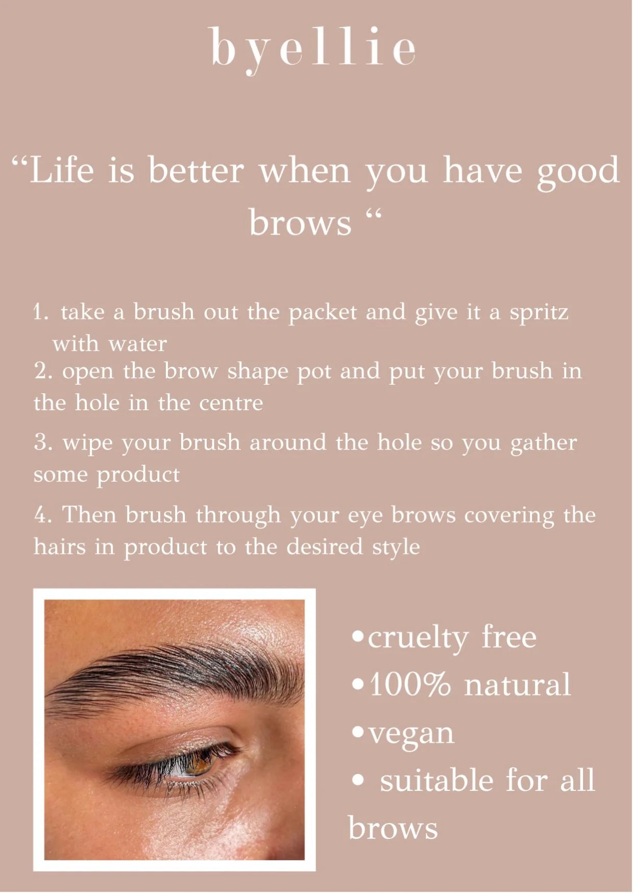 Brow Shape - byellie / Gel para fijar cejas de larga duración