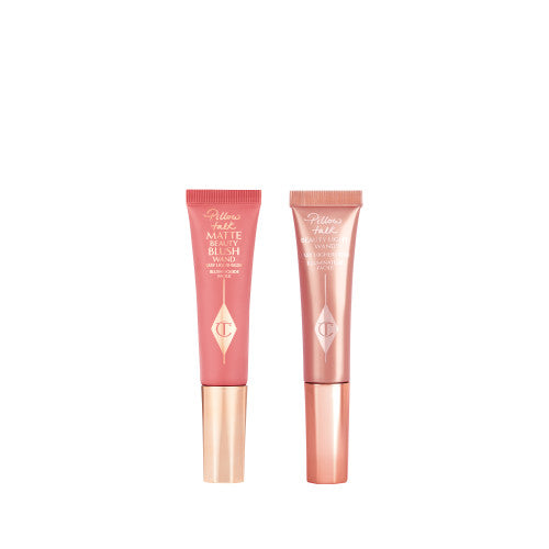 Charlotte's Pillow Talk Blush And Glow Kit - Charlotte Tilbury / Set 2 pzas mini rubor + iluminador liquido