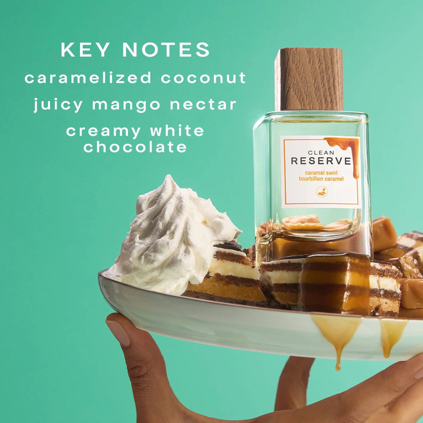 Caramel Swirl Eau de Parfum with Mango 3mL - CLEAN RESERVE  / Mini cálida y especiada