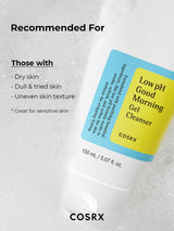 *PREORDEN: Low pH Good Morning Gel Cleanser 150mL - COSRX / Gel limpiador suave