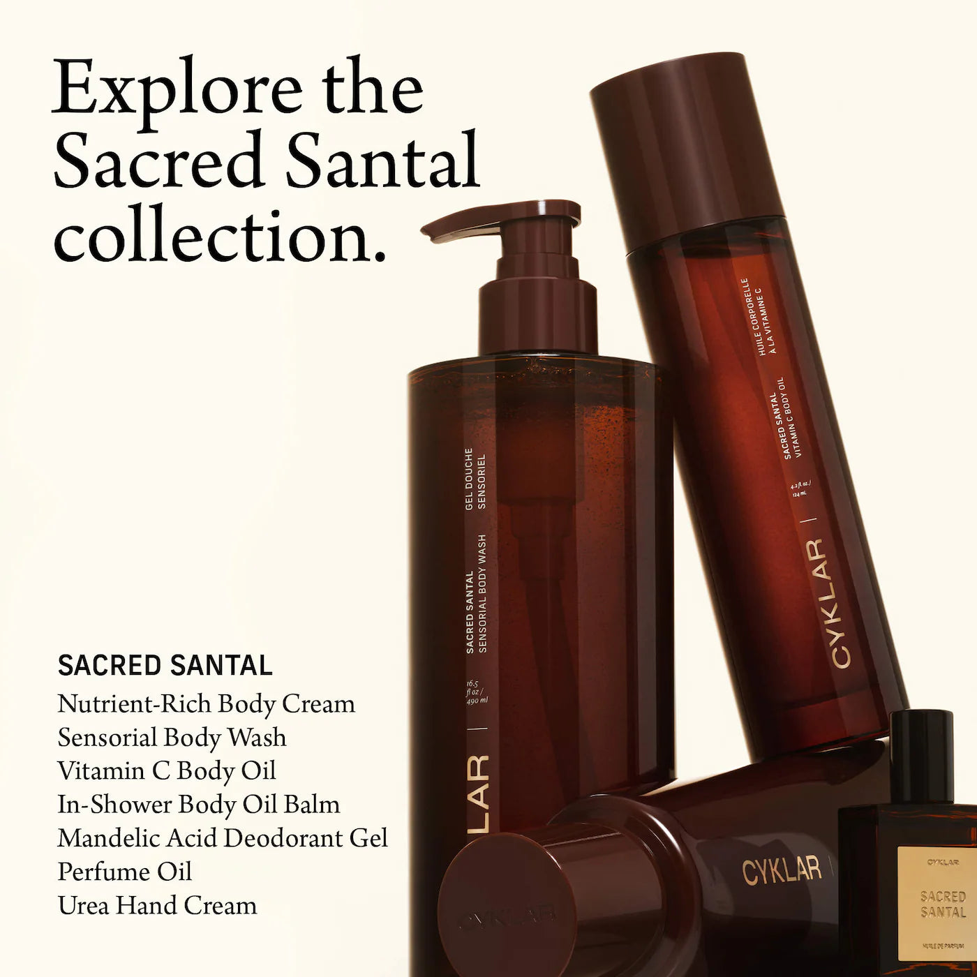 *PREORDEN: Sacred Santal Sensorial Body Wash for Moisture Barrier - CYKLAR / Gel de ducha