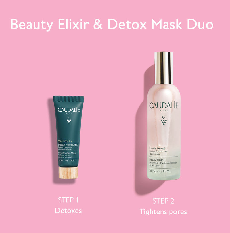 *PREORDEN: Pores & Glow Duo Minis Set - Caudalie / Set de mascarilla y elixir