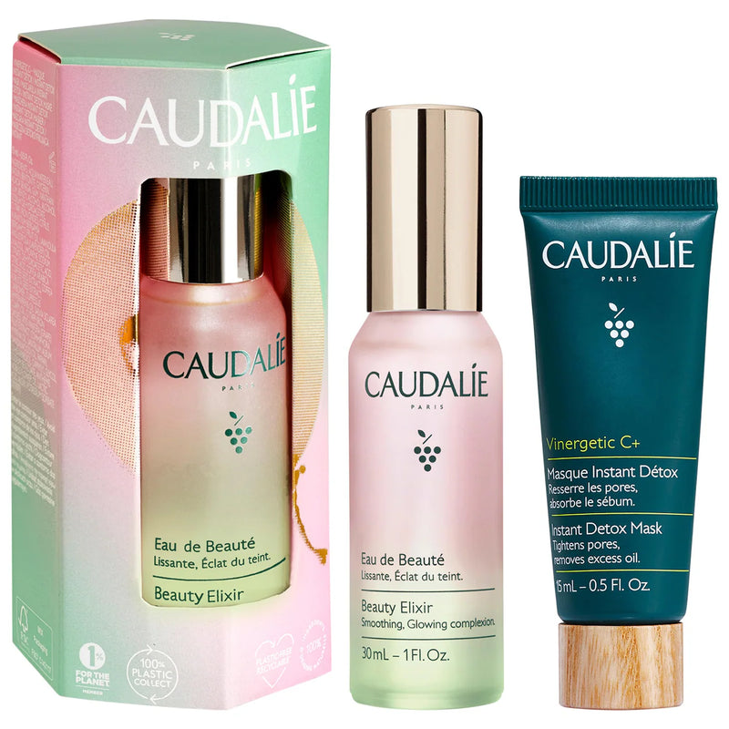 *PREORDEN: Pores & Glow Duo Minis Set - Caudalie / Set de mascarilla y elixir
