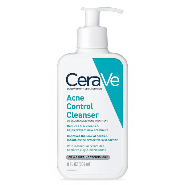 Face Wash Acne Treatment - CeraVe / Limpiador contra el acné y puntos negros