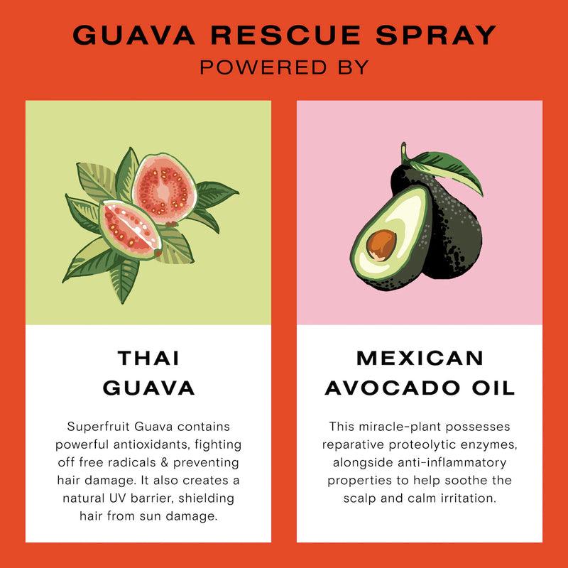 Guava Rescue Hair Heat Protectant Spray - Ceremonia / Spray que previene el frizz