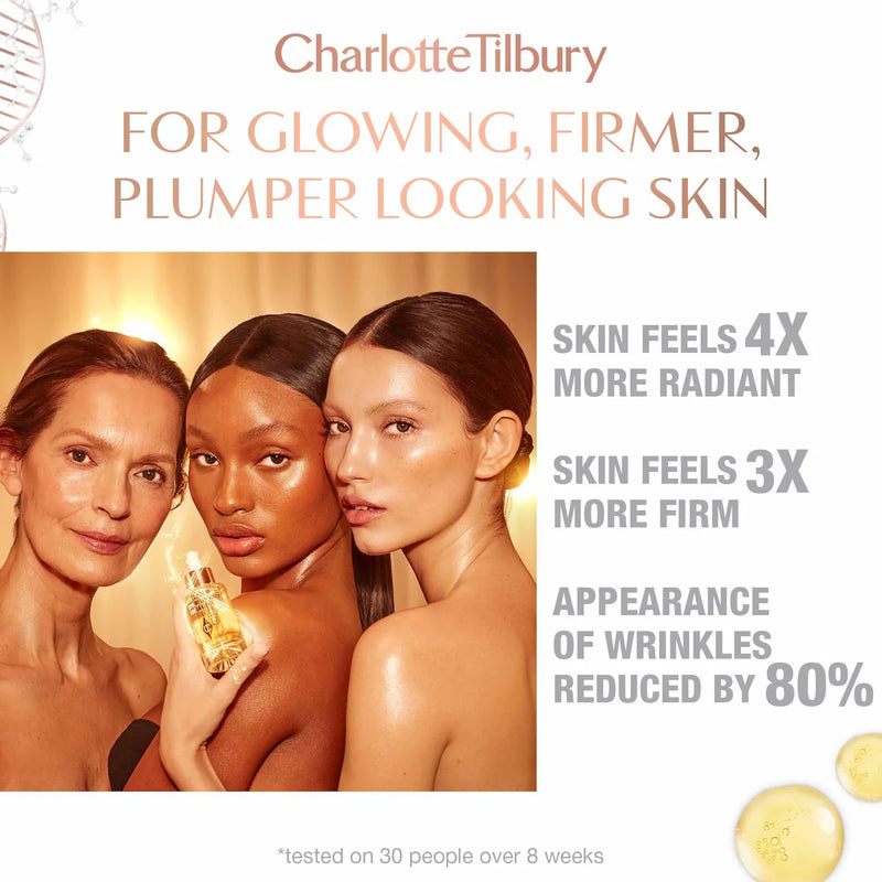 *PREORDEN: Collagen Superfusion Firming & Plumping Facial Oil 30mL - Charlotte Tilbury / Aceite facial con colágeno y vitaminas