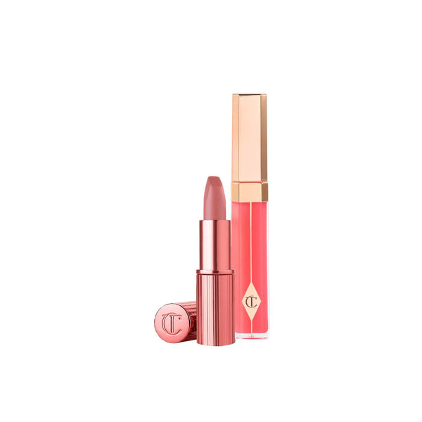 K.I.S.S.I.N.G Lipstick and Lip Gloss Duos - Charlotte Tilbury / Set 2pzs brillo labial