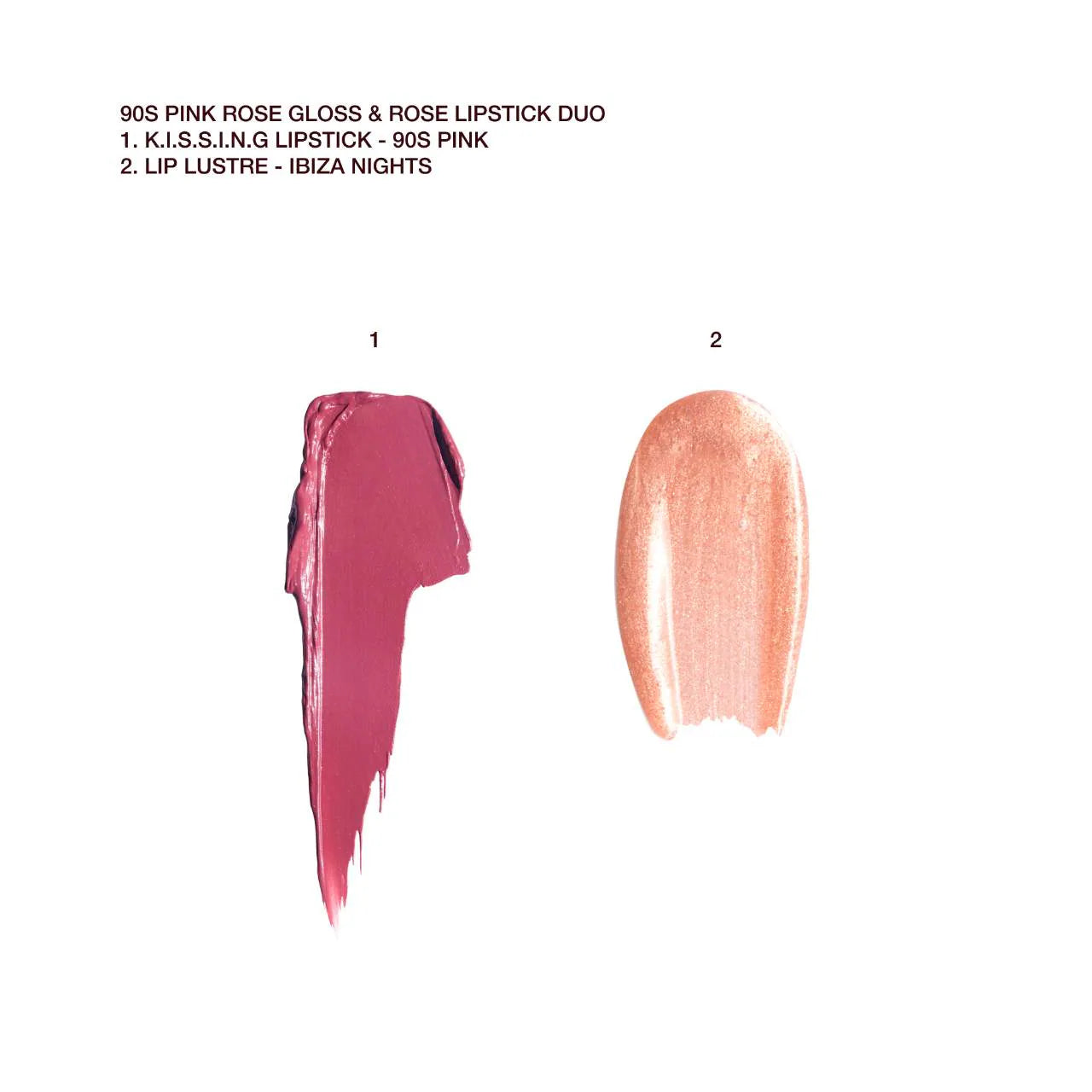 K.I.S.S.I.N.G Lipstick and Lip Gloss Duos - Charlotte Tilbury / Set 2pzs brillo labial