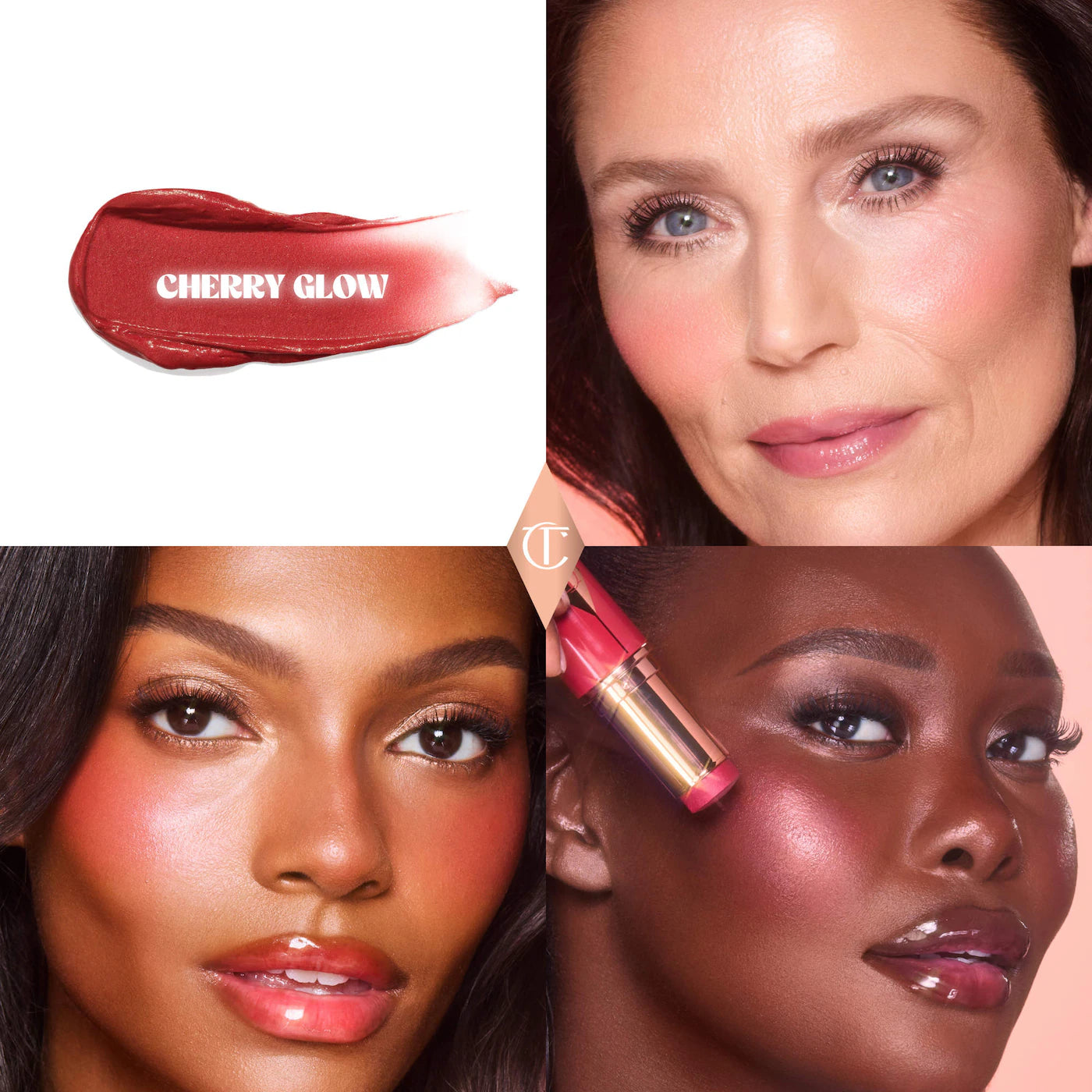 *PREORDEN: Unreal Lip + Cheek Glow Blush Stick with Hyaluronic Acid - Charlotte Tilbury / Rubor hidratante en barra