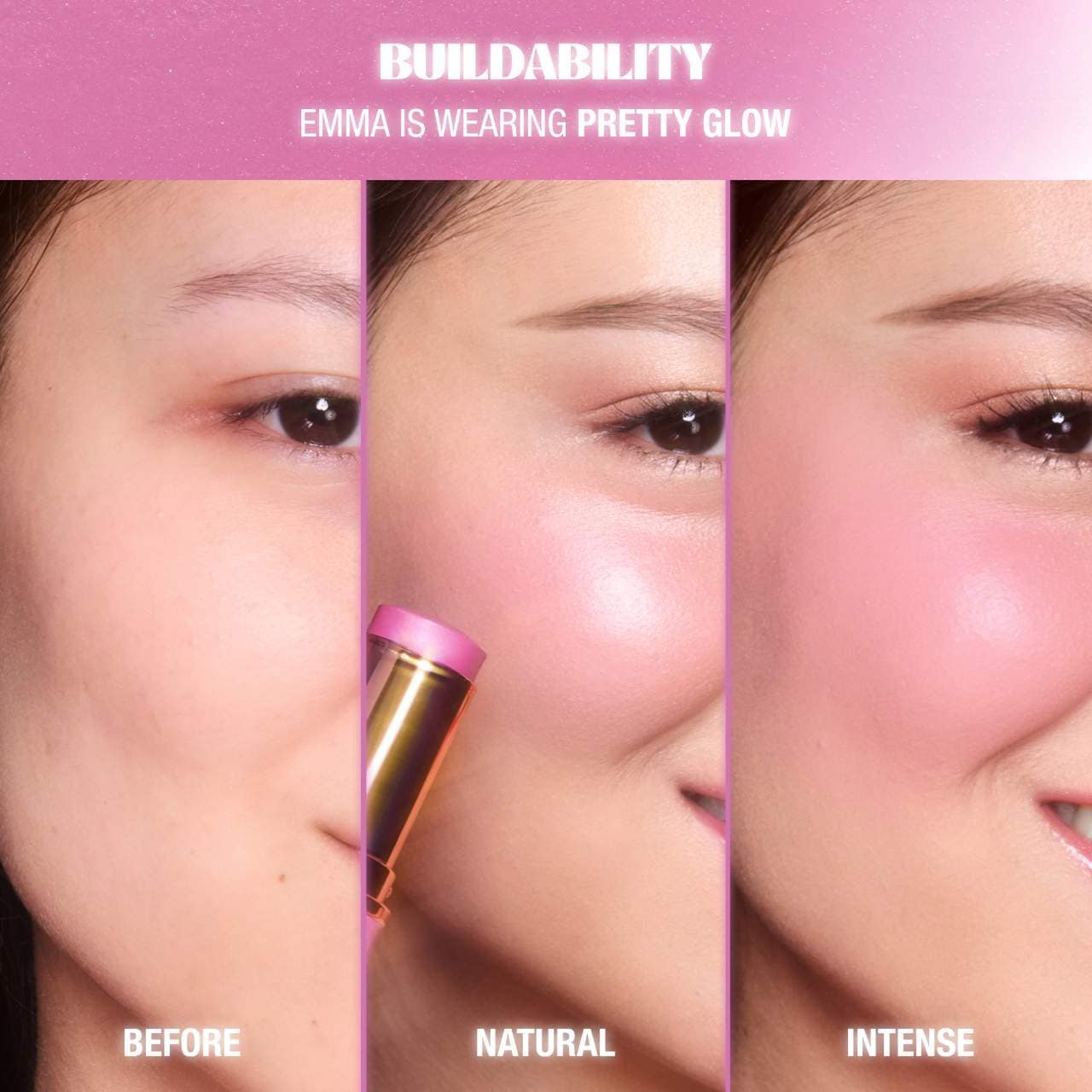 *PREORDEN: Unreal Lip + Cheek Glow Blush Stick with Hyaluronic Acid - Charlotte Tilbury / Rubor hidratante en barra