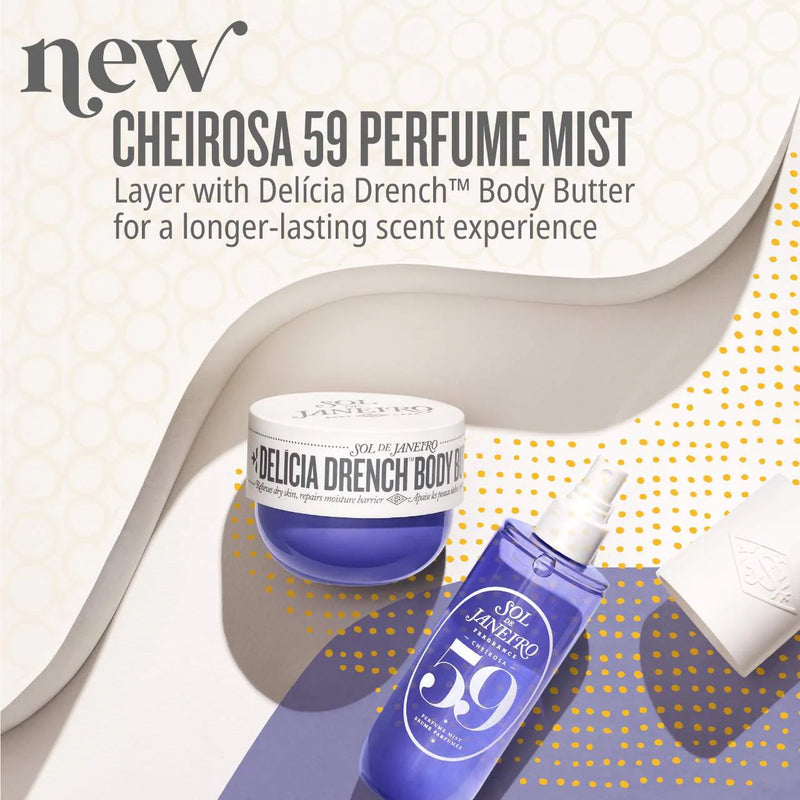 Cheirosa 59 Perfume Mist - Sol de Janeiro / Fragancia para el cabello y el cuerpo