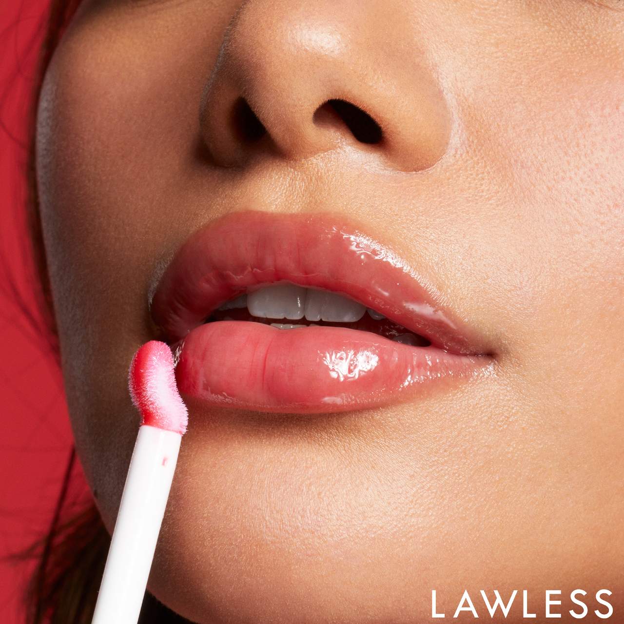Mini Forget The Filler Lip Plumper Line Smoothing Gloss TONO Cherry Vanilla - LAWLESS / Brillo efecto labios voluminosos
