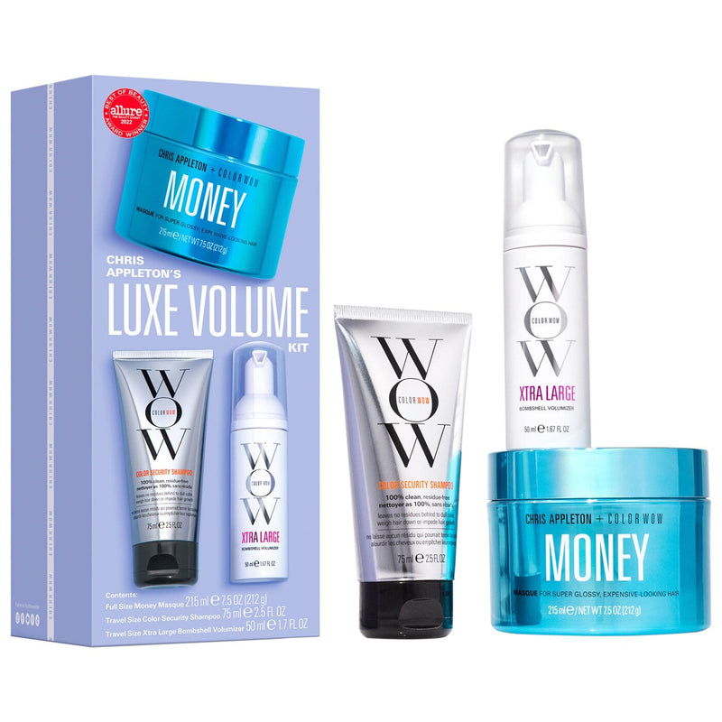 *PREORDEN: Chris Appleton's Super Luxe Hair Volume Kit - COLOR WOW / Set 3 pzs para darle volumen al cabello (edición limitada)