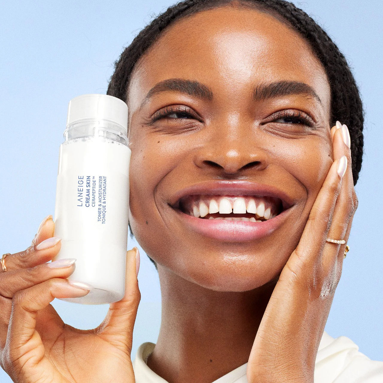 *PREORDEN: Cream Skin Refillable Toner & Moisturizer with Ceramides and Peptides - LANEIGE / Crema-Tónico lechosa para una piel radiante e hidratada.