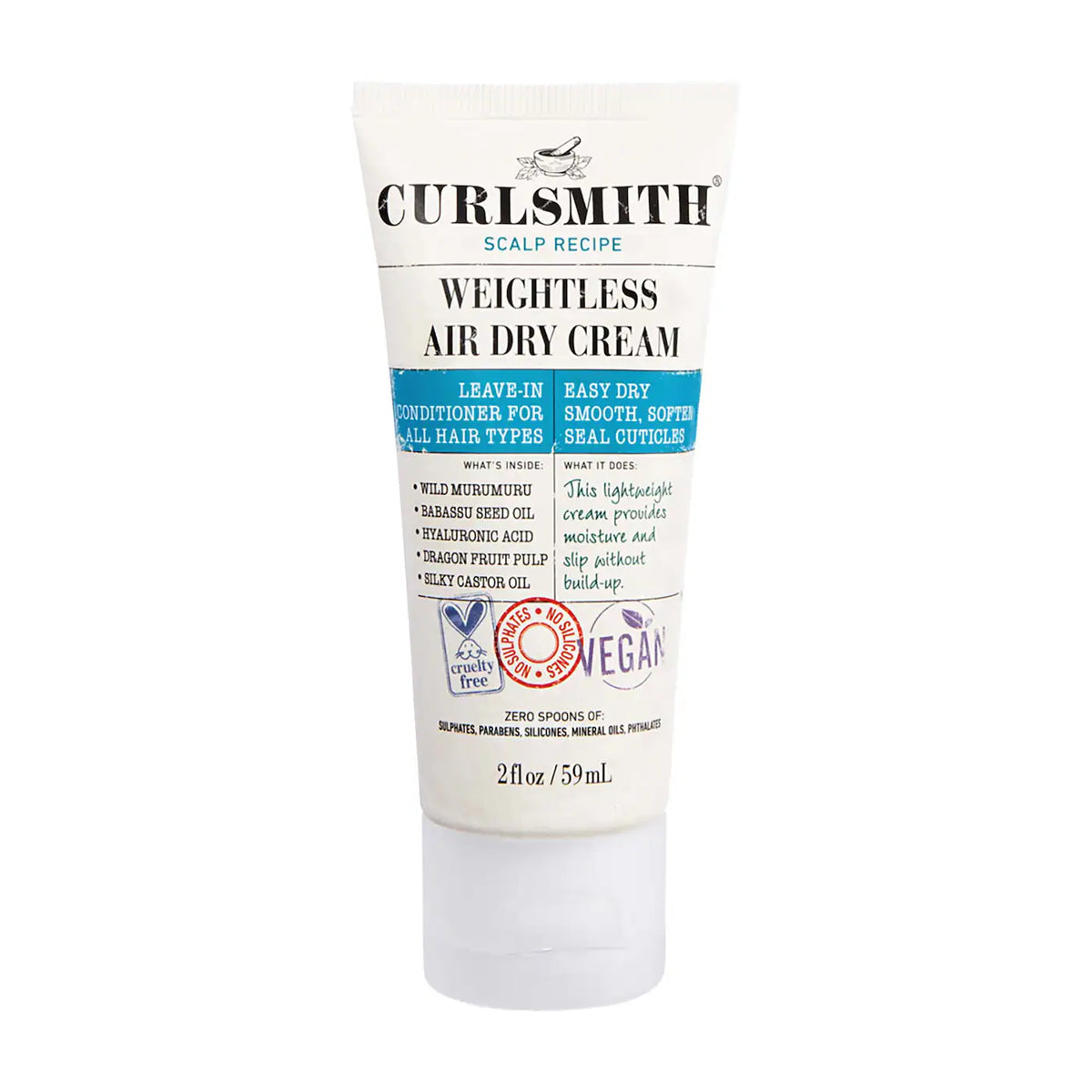 Weightless Air Dry Curly Hair Cream Curlsmith Crema para peinar ch