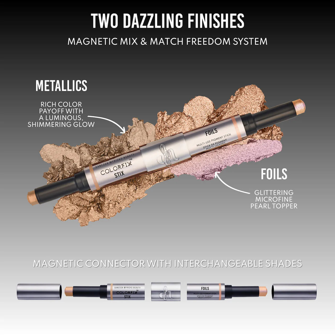 *PREORDEN: Colorfix Stix - Multi-Use Pearl Pigment Stick for Eye, Cheek & Lip - Danessa Myricks Beauty / Sombra en crema