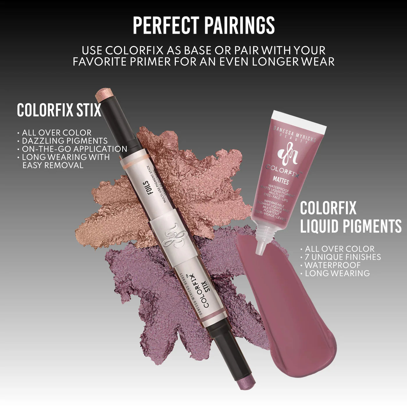 *PREORDEN: Colorfix Stix - Multi-Use Pearl Pigment Stick for Eye, Cheek & Lip - Danessa Myricks Beauty / Sombra en crema