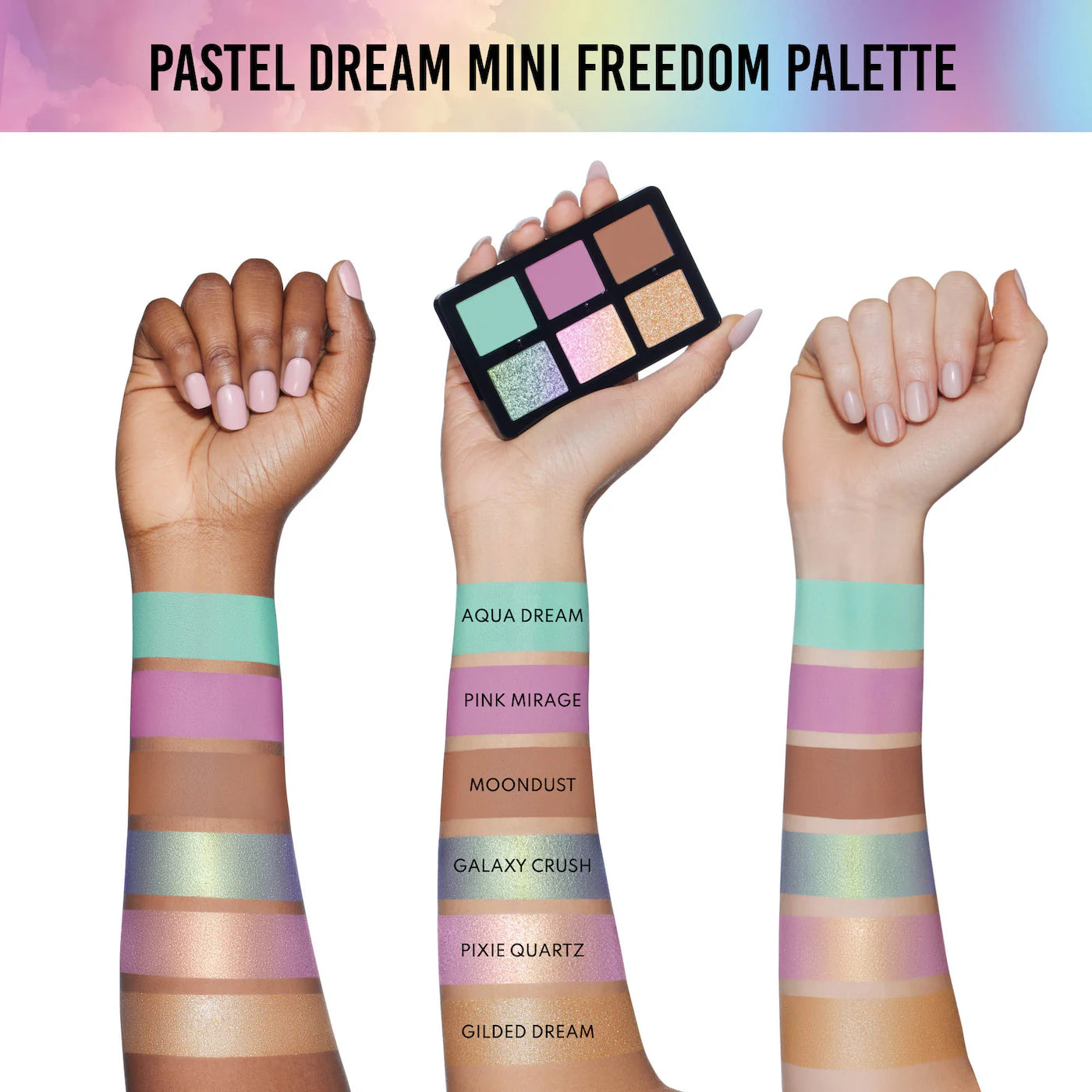 *PREORDEN: Mini Pastel Dream Freedom Palette - Danessa Myricks Beauty / Mini paleta para todo el rostro