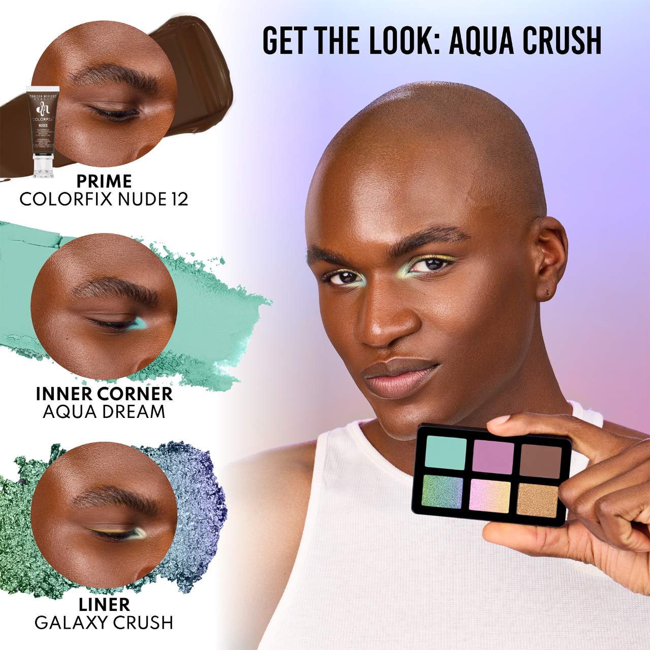 *PREORDEN: Mini Pastel Dream Freedom Palette - Danessa Myricks Beauty / Mini paleta para todo el rostro