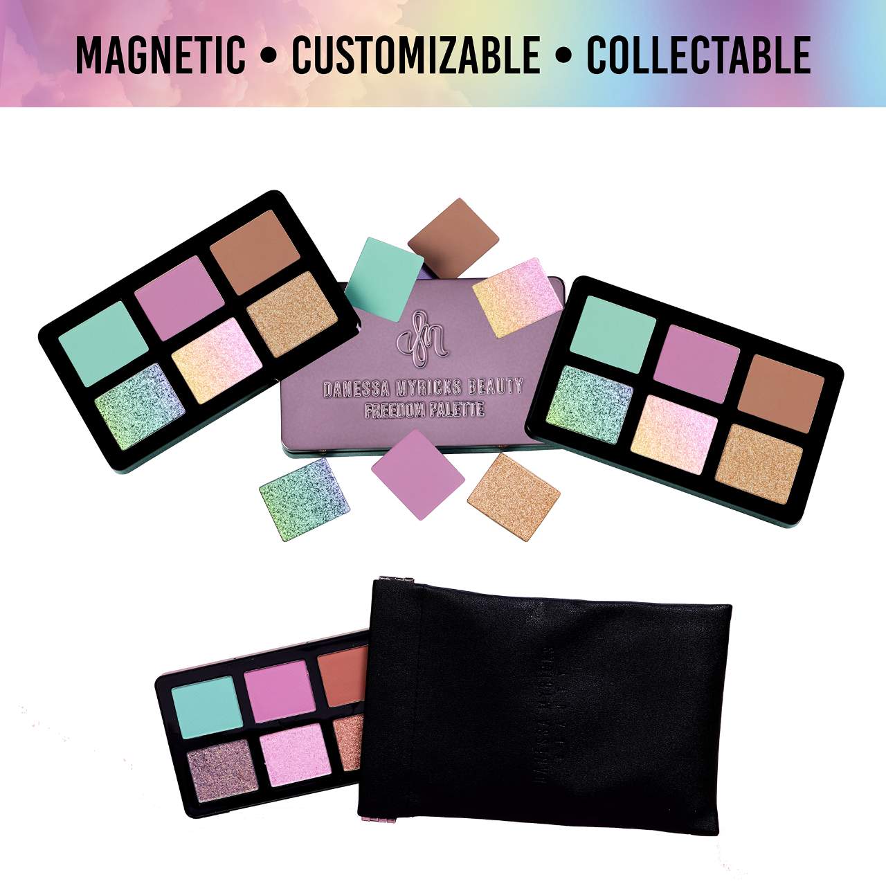 *PREORDEN: Mini Pastel Dream Freedom Palette - Danessa Myricks Beauty / Mini paleta para todo el rostro