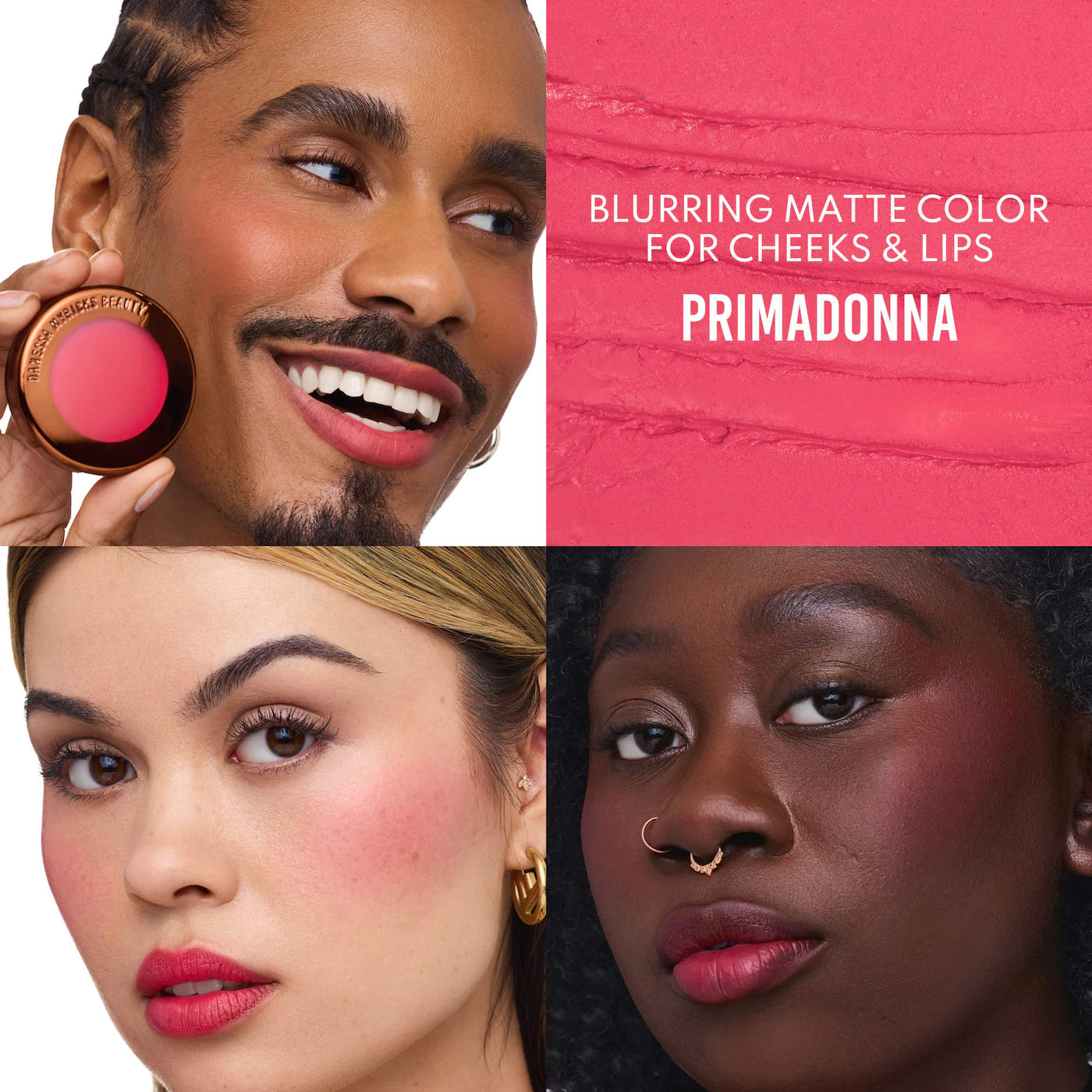 *PREORDEN: Mini Yummy Skin Flushed Essentials: Face & Lip Makeup Gift Set - Danessa Myricks Beauty / Set 5 pzas rostro + mejillas