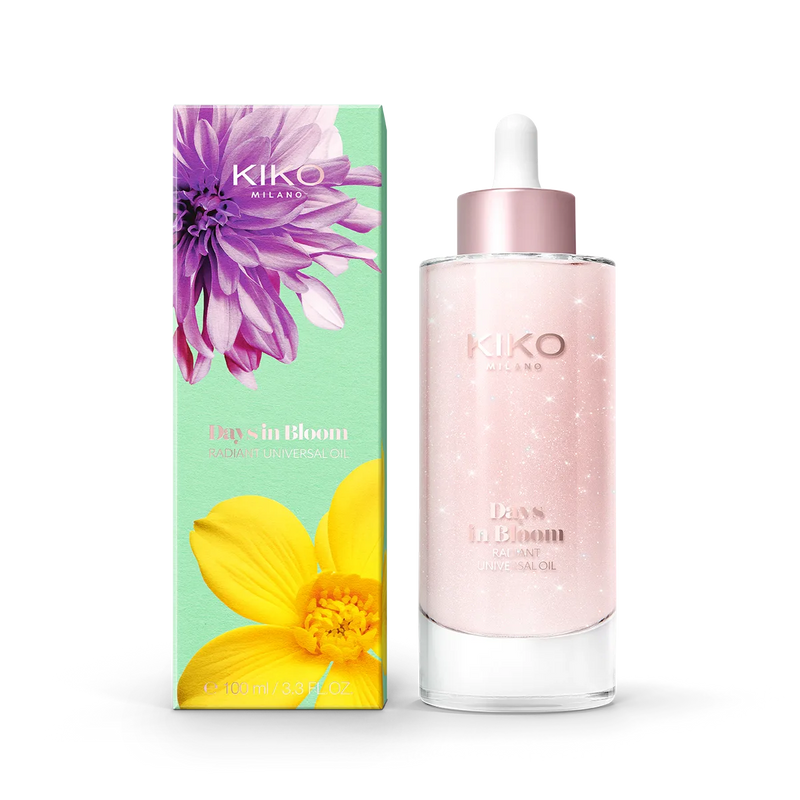 *PREORDEN: Days In Bloom Radiant Universal Oil - KIKO MILANO / Aceite corporal con brillo