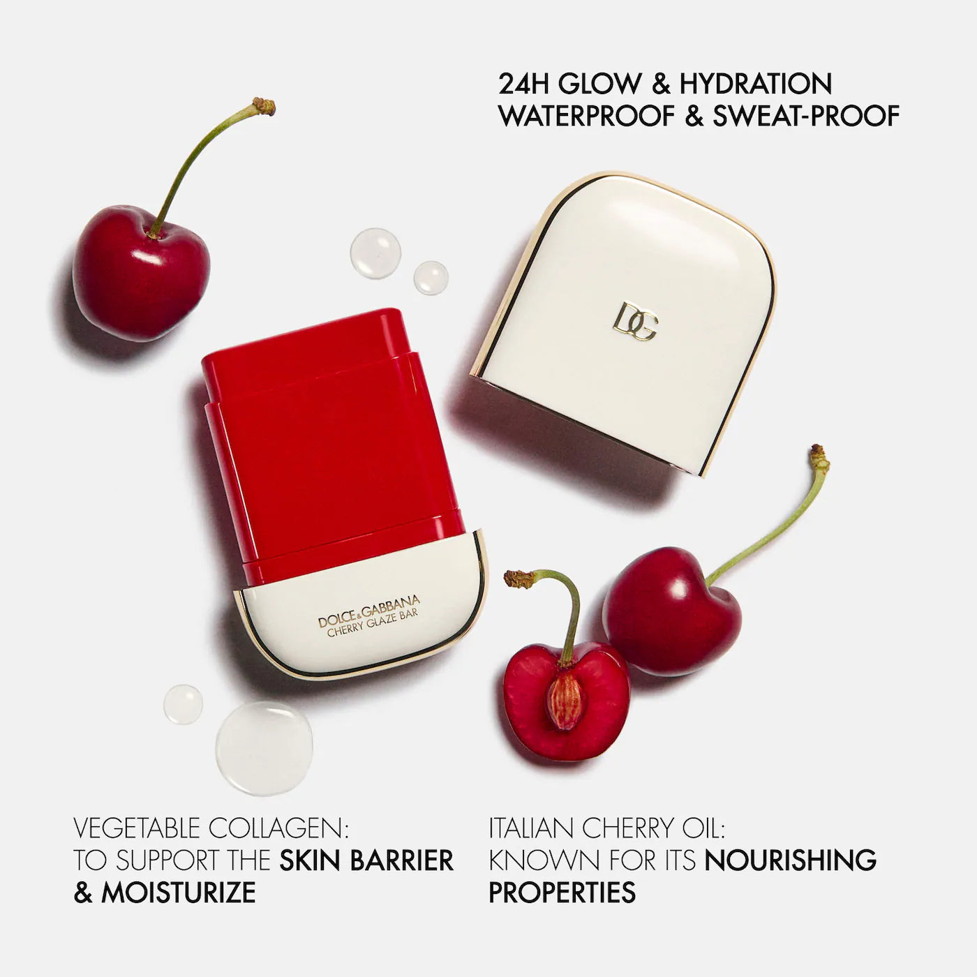 *PREORDEN: Cherry Glaze Bar 24H Lasting Glow & Waterproof Cream Blush Stick - Dolce&Gabbana /