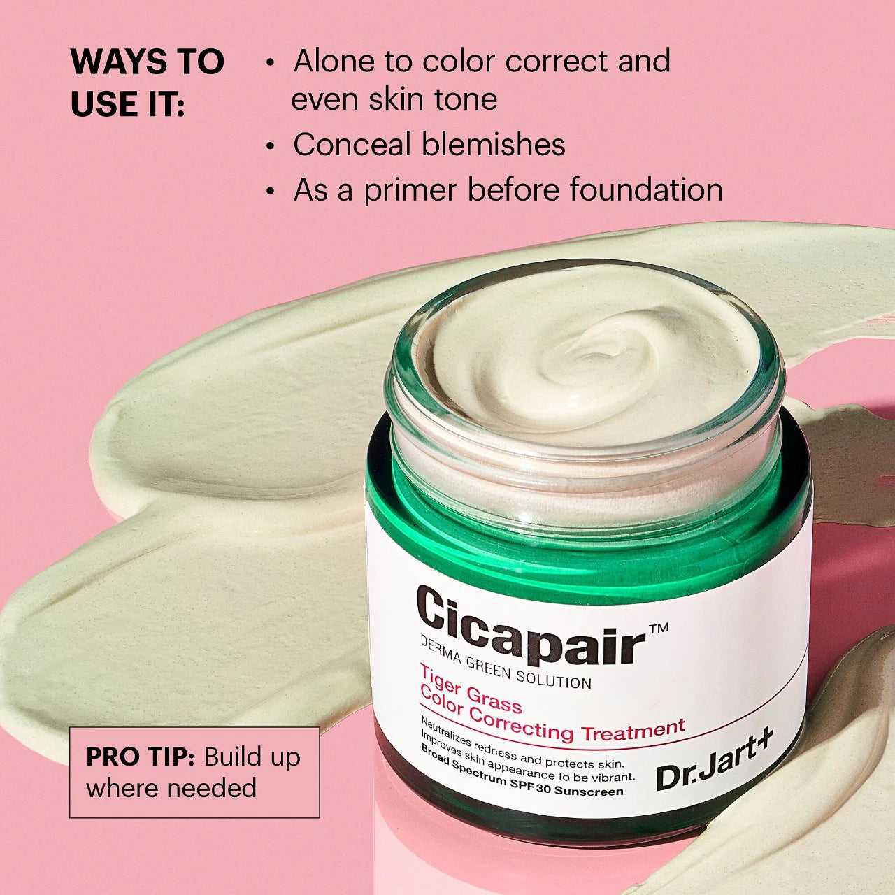 *PREORDEN: Cicapair™50mL Tiger Grass Color Correcting Treatment SPF 30 - Dr.Jart+ / Crema para corregir el enrojecimiento