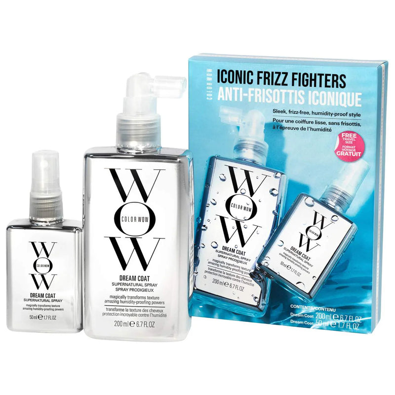 Dream Coat Iconic Frizz Fighters Hair Duo Value Set - COLOR WOW / Set 2 pzs tratamiento antiencrespamiento (edición limitada)