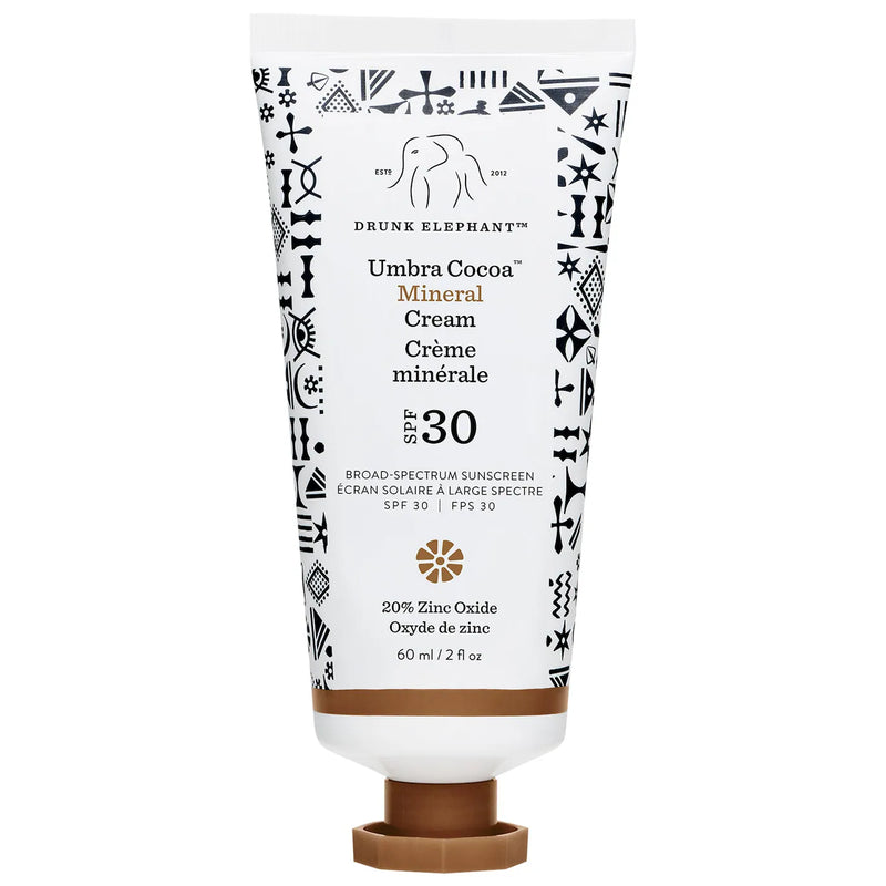 *PREORDEN: Umbra 100% Mineral Cream SPF 30/PA+++ Tinted Face Sunscreen - Drunk Elephant / Protector solares 100 % mineral, suave y ligero con o sin color
