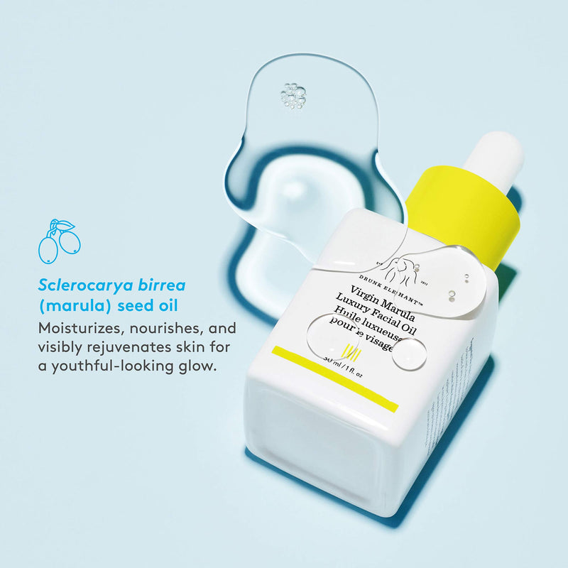 *PREORDEN: Virgin Marula Luxury  Face Oil - Drunk Elephant / Aceite nutritivo con antioxidantes