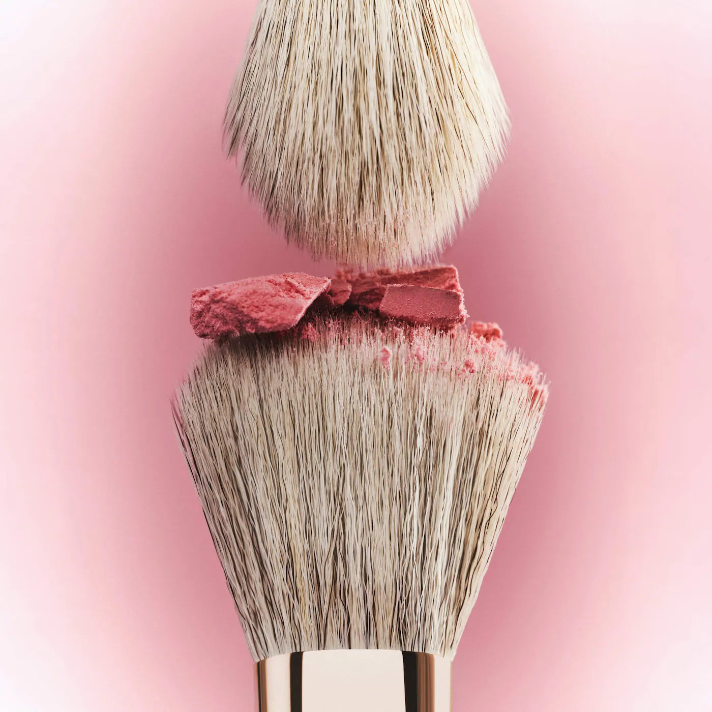 Dual Ended Transition Blush Brush - PATRICK TA / Brocha para rubor liquido y en polvo
